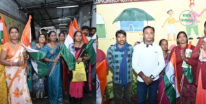 Public Darshan amidst drizzling rain