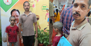 Public Darshan amidst drizzling rain