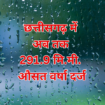 प्रदेश में अब तक 291.9 मि.मी. औसत वर्षा दर्ज